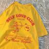 Self Love Club Always Open Me T Shirts Man Hip Hop Summer New T Shirt Vintage O-Neck Streetwear Personality Summer Clothing Men