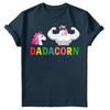 Vatertag Unisex T-Shirt Lustiges Einhorn Dadacorn Daddy Gymer Dad Tee Top FD