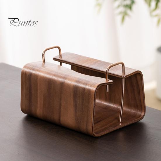 Office Desk Organizer Wooden Tissue Holder, Rectangular Decorative Paper Napkin Dispenser, Bedroom Cover Organizer, for Home Decor Desktop Dispenser