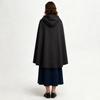 Womens Hooded Cloak Cape Costume Long Flowing Gothic Cape with Tie Front for Halloween Party Cosplay