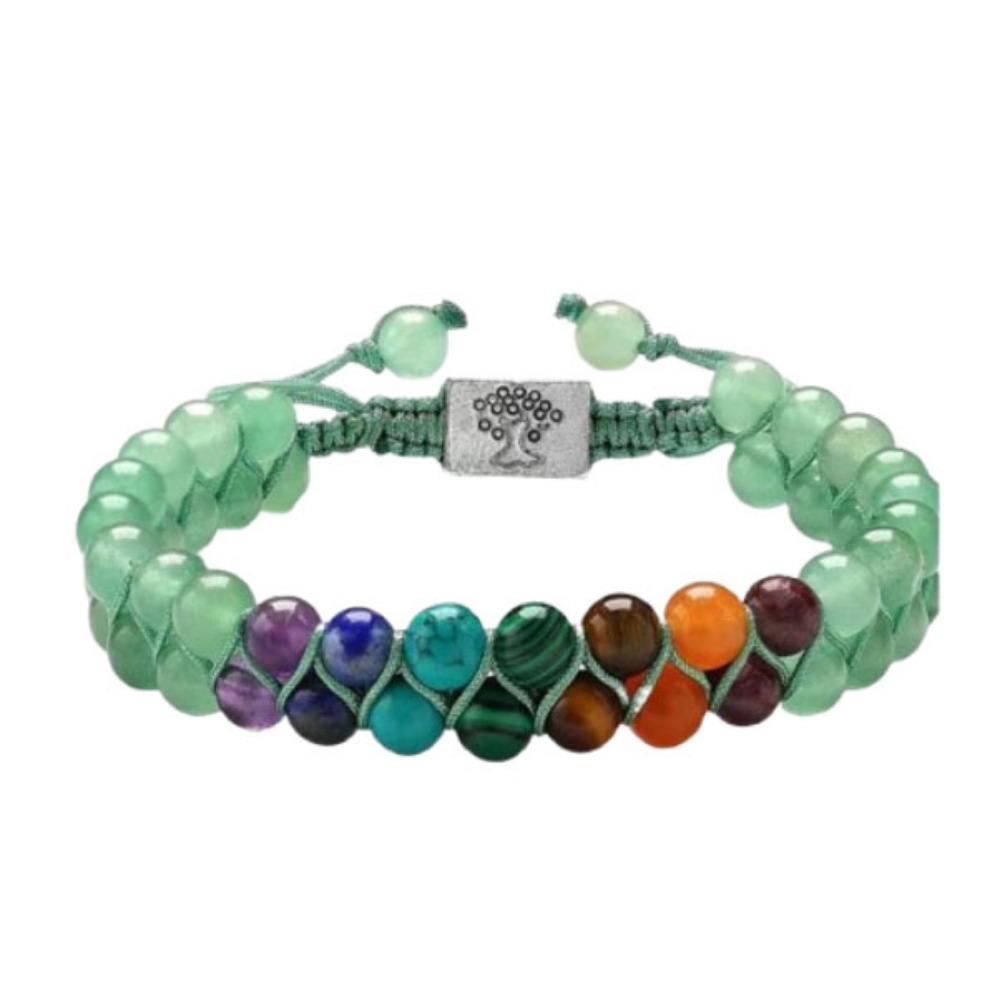 Portable Stone Bracelet Vintage Beaded String Bracelet Crystal Beaded Bracelets  Hands Accessory