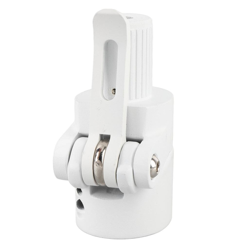 Electric Scooter Folding Pole Base ABS and Alloy Non Slip Coating Folding Pole Fitting Base for Cycling White