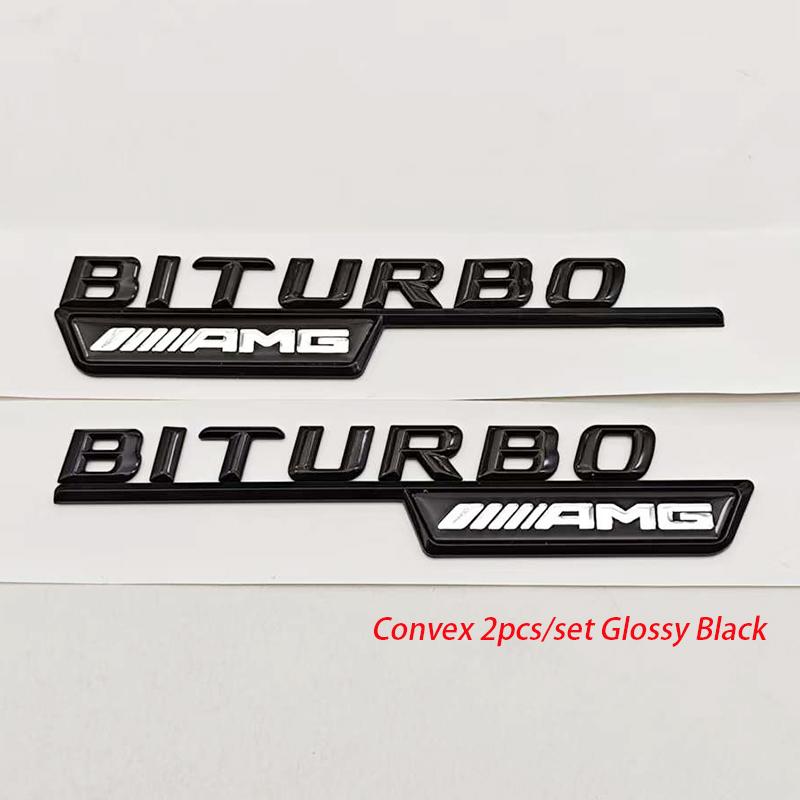 3D ABS Chrom Černý Stylingové Logo Auta Turbo AMG Znak Boční Odznak na Blatník Pro Mercedes Benz Třída AMG Samolepka Příslušenství  z15