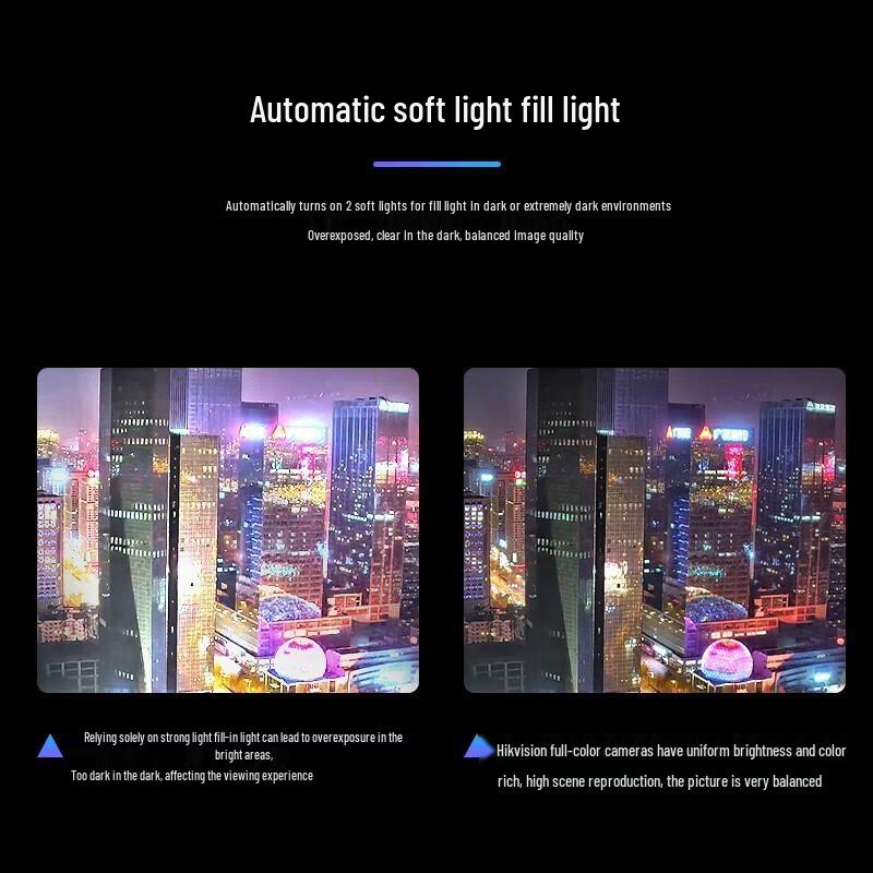 Hikvision 4MP Full-Color Night Vision Bullet IP Camera CN plug (adapter included)