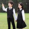 Academy Style School Uniform Set for Boys and Girls - Black Suit Graduation Attire