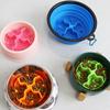 Silicone Slow Food Mat Suction Cups Dog Bowls Insert Portable Slow Eating Feeder  Prevents Choking
