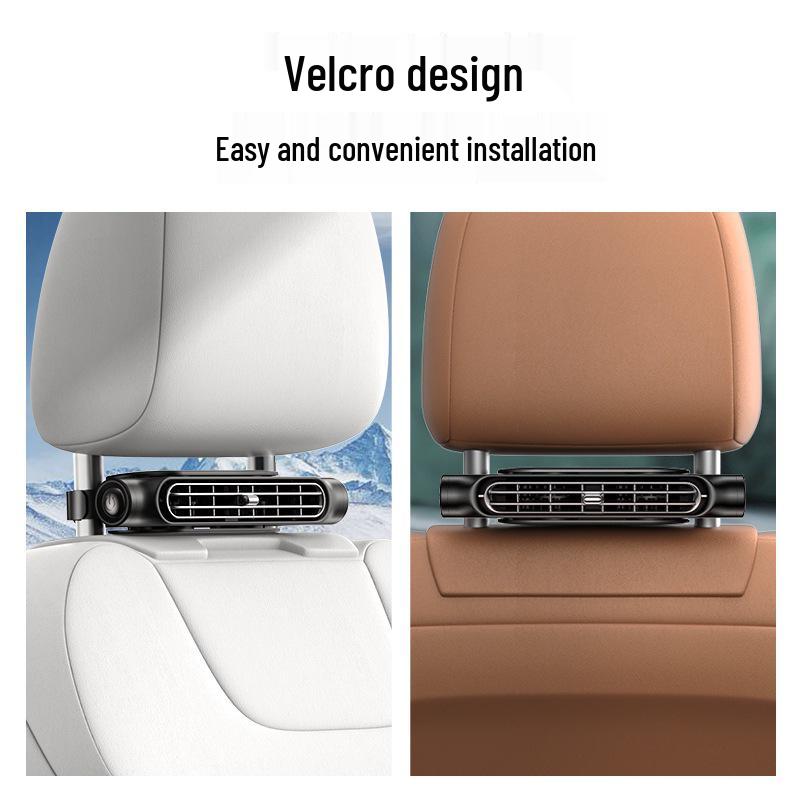 2025 USB Car Fan with High Wind Power and Seat Backrest Pillow