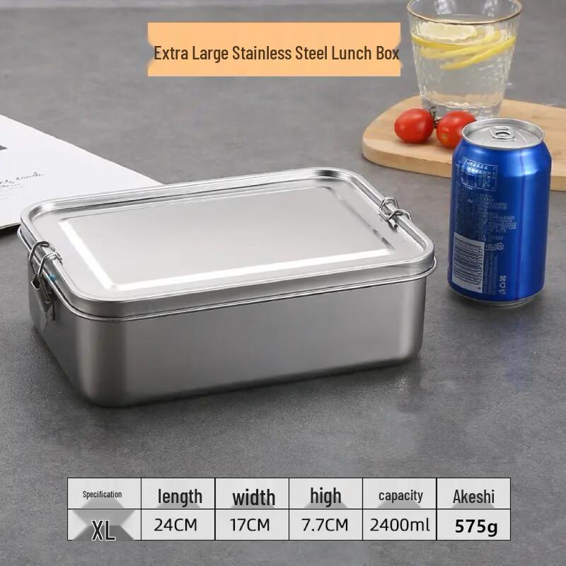 

Bingyue Square 304 Stainless Steel Bento Box with Buckle Lid