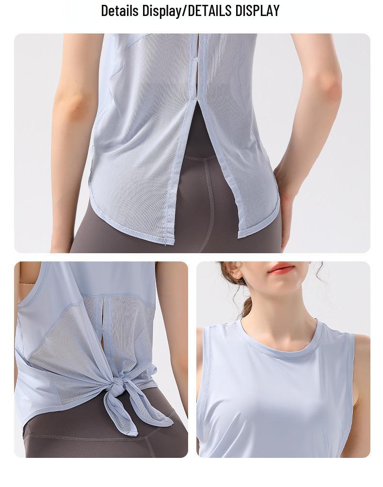 Women's Loose Fit Mesh Yoga Top - Breathable, Sweat-Wicking Sports Outerwear