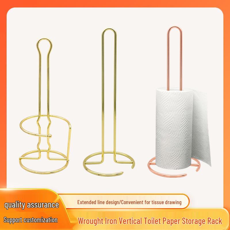 Nordic Iron Tissue Holder: Vertical Napkin Rack for Kitchen or Dining Table