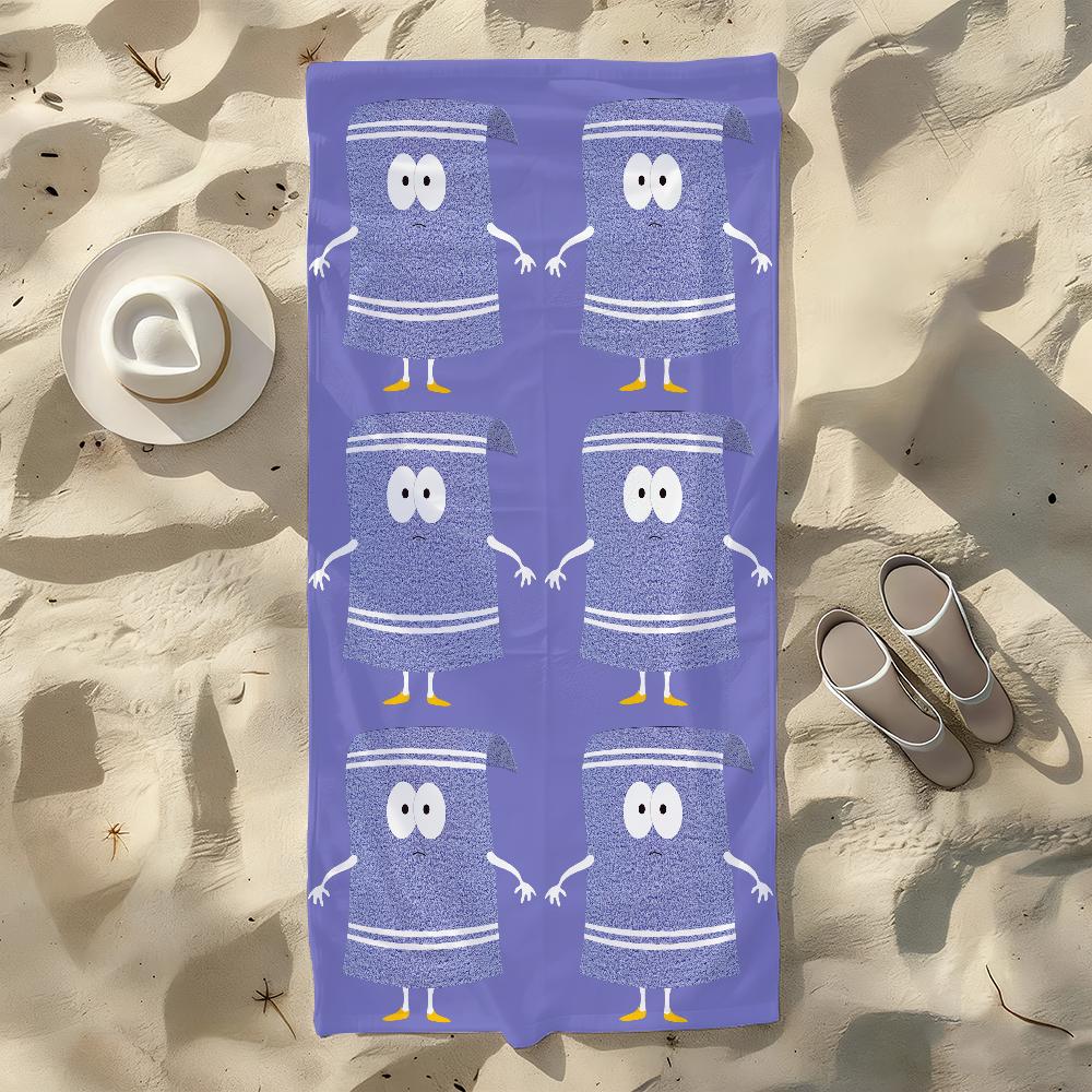 Cartoon Funny T-Towelie Towel For Swim Yoga Gym Quick Drying Soft and skin-friendly Beach Towels All-Season