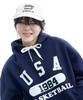 Return Navy Usa Basketball 1984 Hood