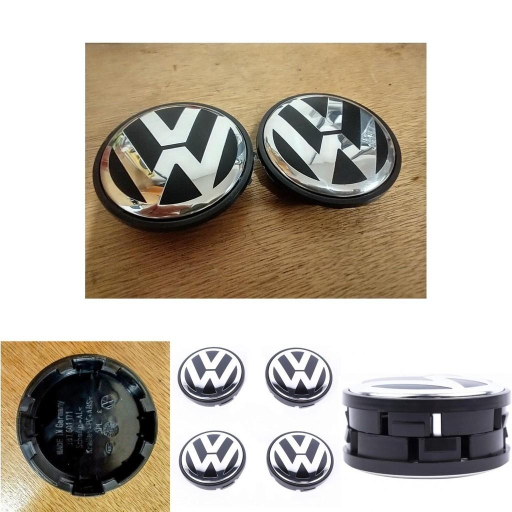 Kołpak Volkswagen 2,6 cala Wysoki połysk Mocne tworzywo ABS Idealny zamiennik dla zgubionych emblematów