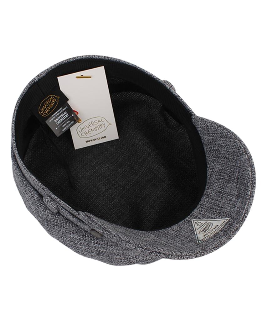 Yunibeosyeolkemiseuteuli Linen Logo Gray Marine Cap