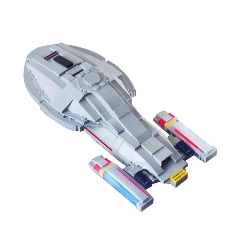 BuildMoc Technical Voyager Star Trek Starship Model Building Blocks Assembly Bricks Kids Educational DIY Toys Boy Birthday Gifts