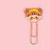 Bookmark Clips Cute Cartoon Pattern Metal Soft Rubber Light Portable Office Clips for Classification