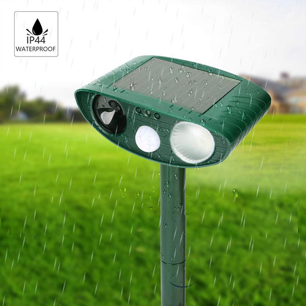 Solar Ultrasonic Animal Repeller with Infrared Sensor
