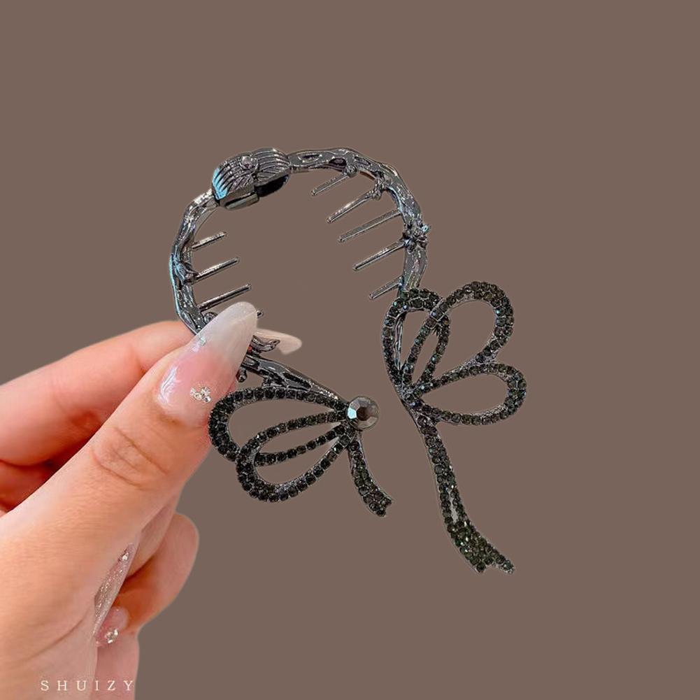 Elegant Tassel Hair Claw Rhinestone Pearl Flower Tassels Hair Clip Women Girl Ponytail Holder Hairpins Fringe Hair Accessories