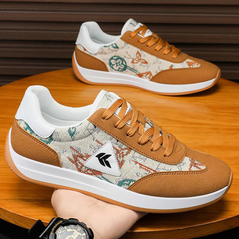 Nové Retro Hnědé Pánské Tenisky Značka 2024 Designové Tréninkové Boty Pánské Běžecké Boty Módní Platformové Boty Pánské Prodyšné Běžecké Boty