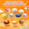 Squishy Knödel langsamer Rückprall Stressabbau Fidget Spielzeug Kristall Dampfbrötchen Lebensmittelform Quetsch Spaß Geschenke Ornament