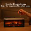 Flame Fireplace Oil Diffuser Simulation Fireplace Flame Diffuser Atmosphere Timing Creative Humidifier(without Oils)