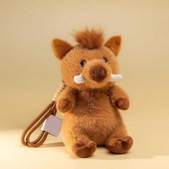Plush Pendant Ergonomic Wrist Guard Cartoon Wild Boar Design Dual Scene Wrist Rest Fluffy Wrist Support