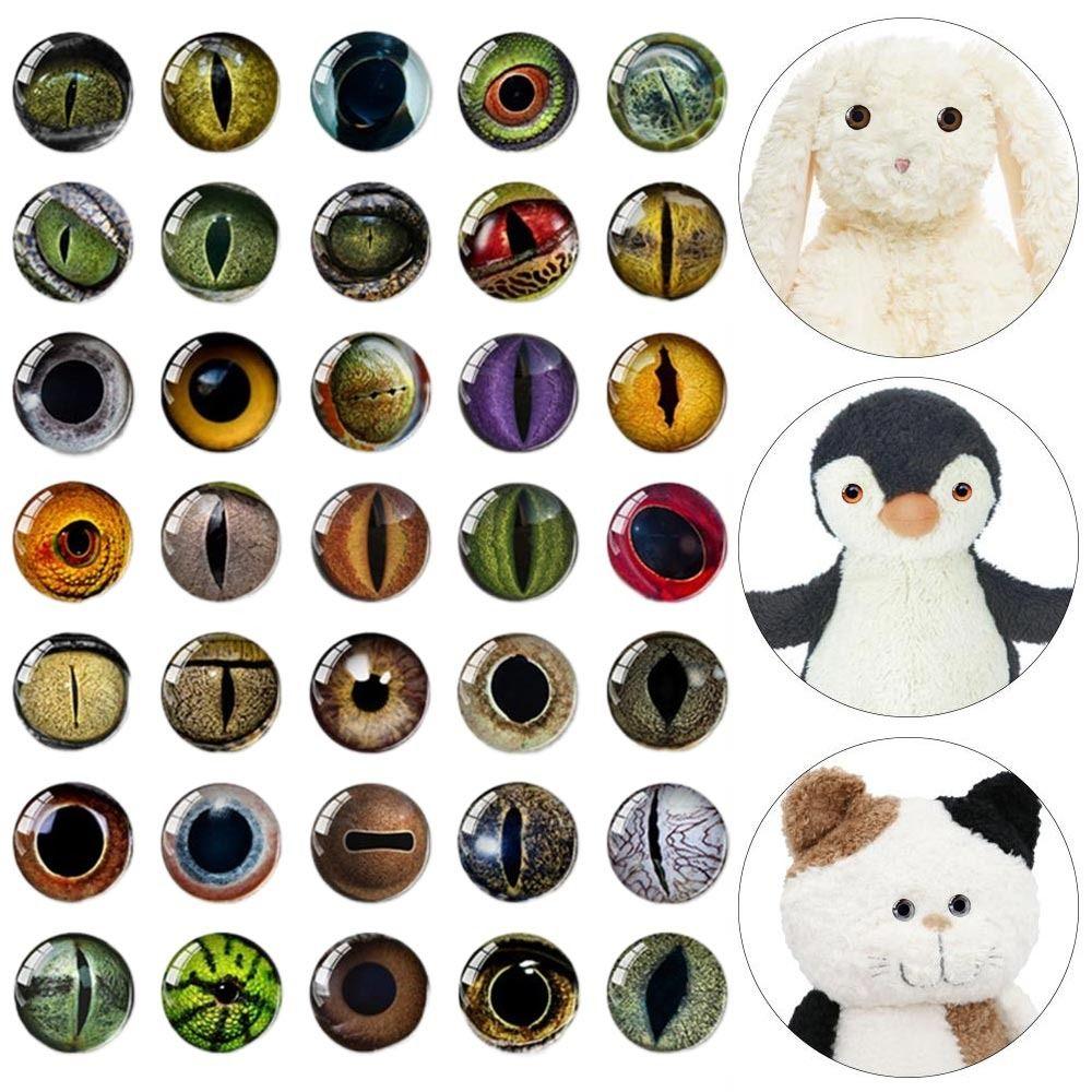 20pcs/10pairs Crystal Puppet Crystal Eyes Plastic Dolls DIY Tools  DIY Doll Accessories