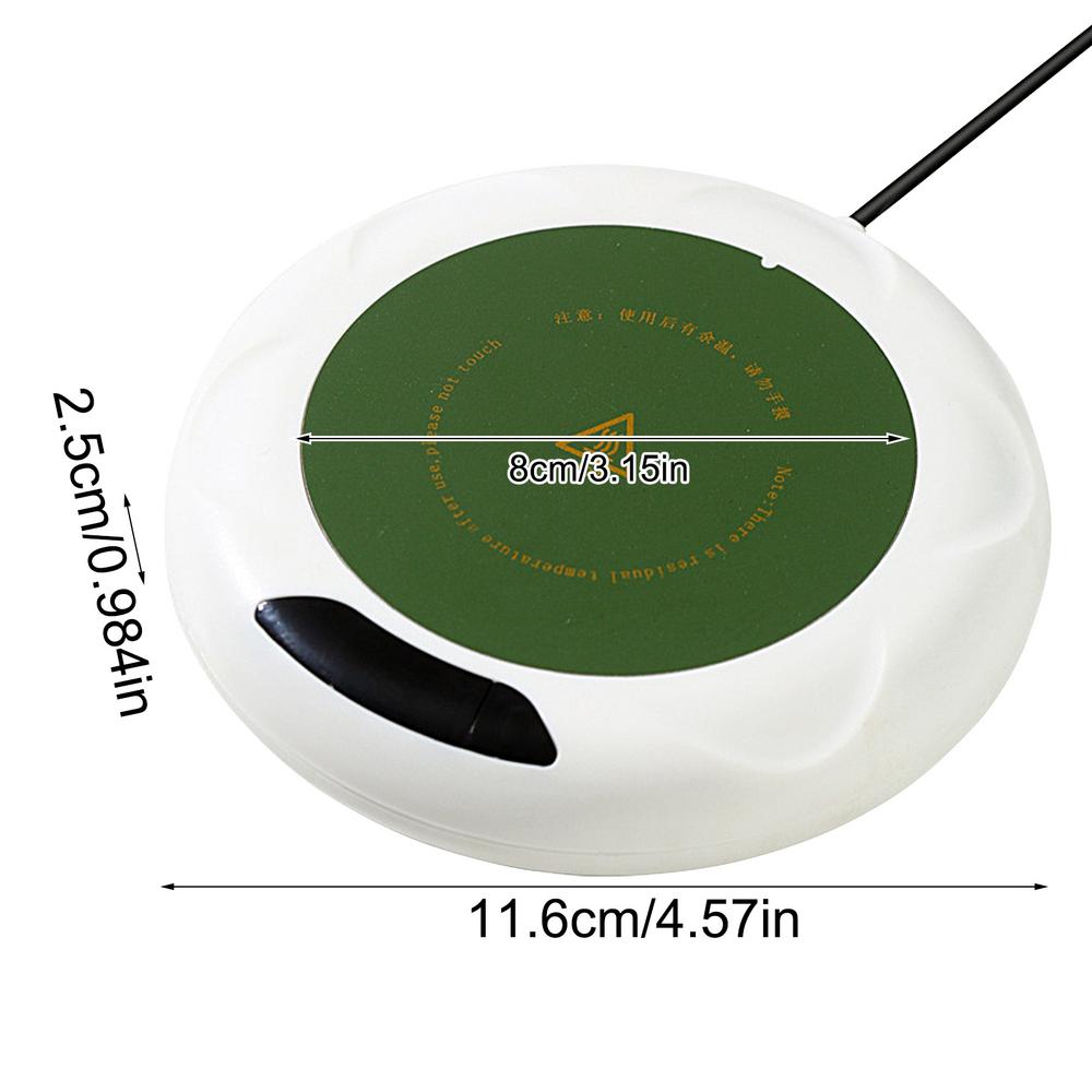 USB Coffee Mug Warmer Smart Tea Cup Warmer For Desk 3 Temperature Settings Smart Electric Beverage Warmer Portable Coffee Mug