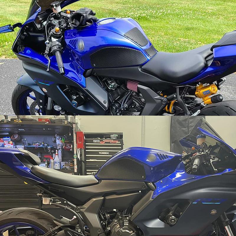 Motorcycle Tank Pads For YAMAHA YZF R7 YZFR7 YZF-R7 Fuel Tank Stickers Protector Knee Non-slip Pad Tank Grips