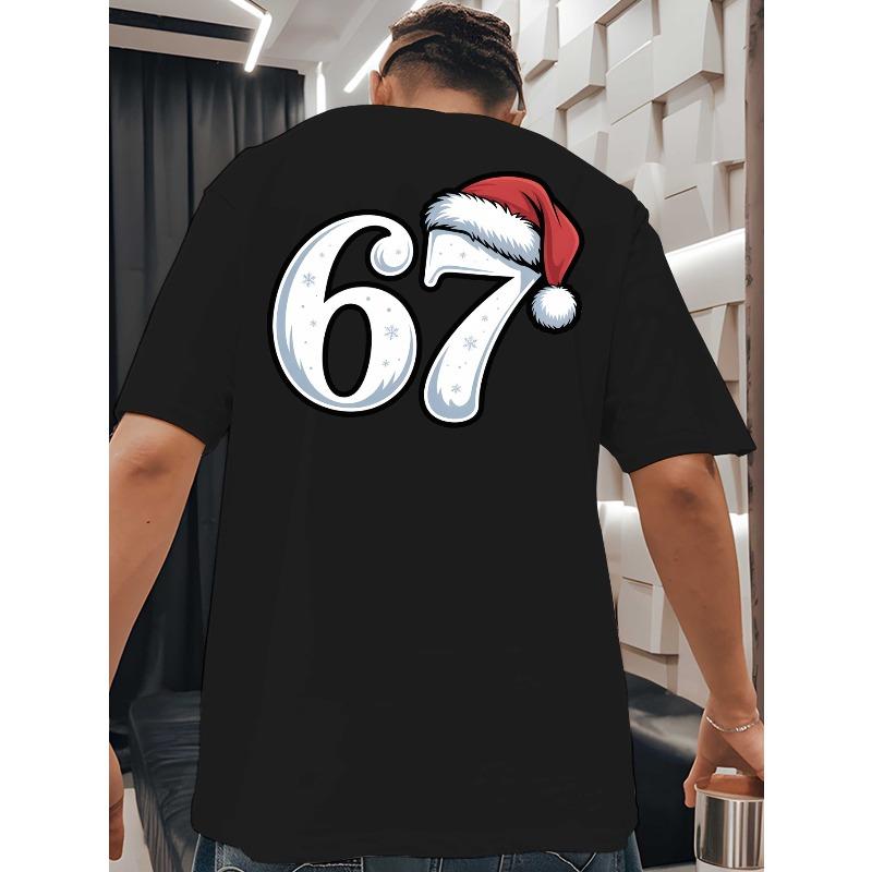 

Six Seven Men s T-shirts Classic Versatile Round Neck Back Printed T-shirt Shirt, Suitable for Basketball, a Must-have Men s Summer Outfit in the Gym 2XL чёрный
