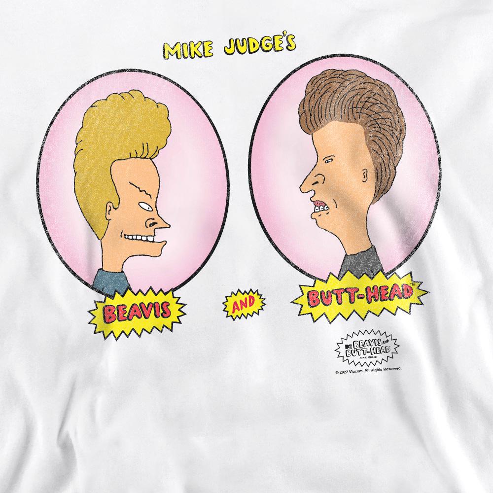 Beavis & Butthead Unisex Adult Heads In Ovals Sweatshirt