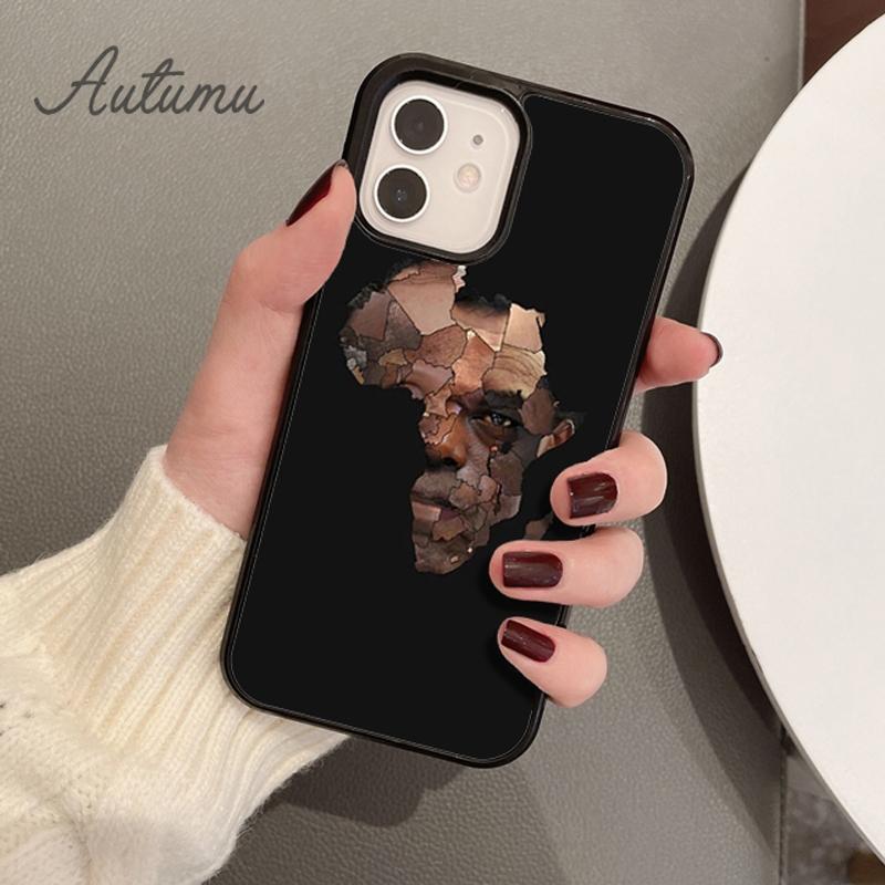 AFRICA MAP Phone Case for iPhone 11 12 13 14 Pro Max Mini X XR XS SE 2020 5 6S 7 8 Plus Samsung Galaxy S21 S22 Cover Shell