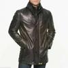 Noora Mens Winter Trench Coat Neck Solid Long Leather Casual Long Jacket | Gift for Him