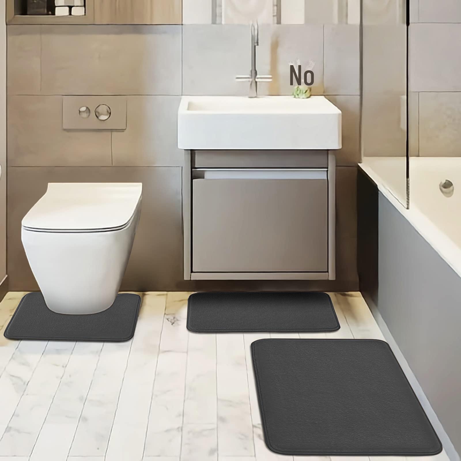 

Нескользящие, впитывающие, грязеотталкивающие коврики для ванной комнаты - фланелевые коврики Simple Style 40*60cm (Memory Foam)