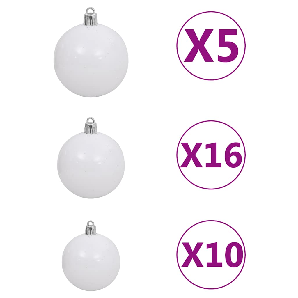 Künstlicher Weihnachtsbaum faltbar 300 LEDs & Schmuck 270 cm