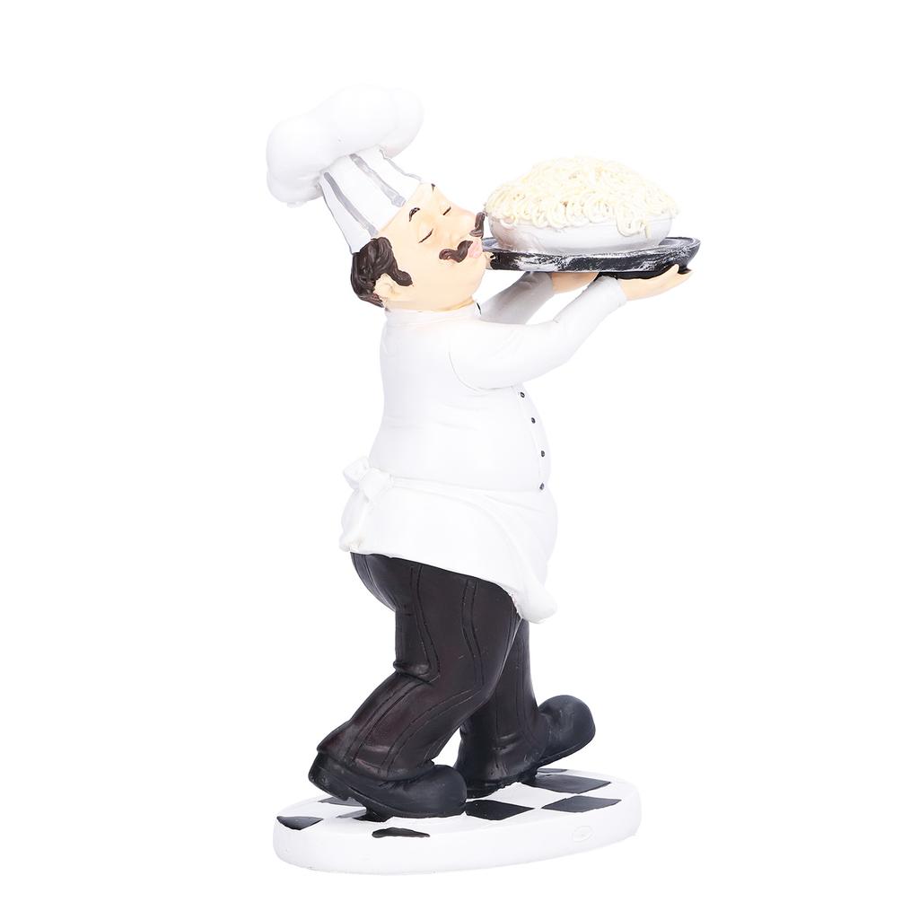Mini Chef Shape Decoration Cute Chef Figurine for Home Restaurant Cake Shop Decoration