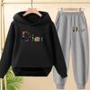 Children Commodity Hoodie Colored Letters Sports Pullover3-12Yrs Coat Sweatshirt+Pants 2P Boys Girls Toddler Clothes Leisure Set
