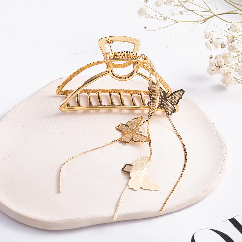 New Chinese Style Lotus Flower Tassel Hair Stick for Women Vintage Metal Safe Lock Chopstick Hair Sticks Hair Accessories