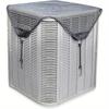 2pcs Full Breathable Mesh Air Conditioner Cover with Detachable Waterproof Top - Outdoor AC Protection Against Dust and Weather