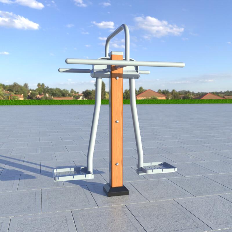 Outdoor Dual Wave Board Fitness Machine