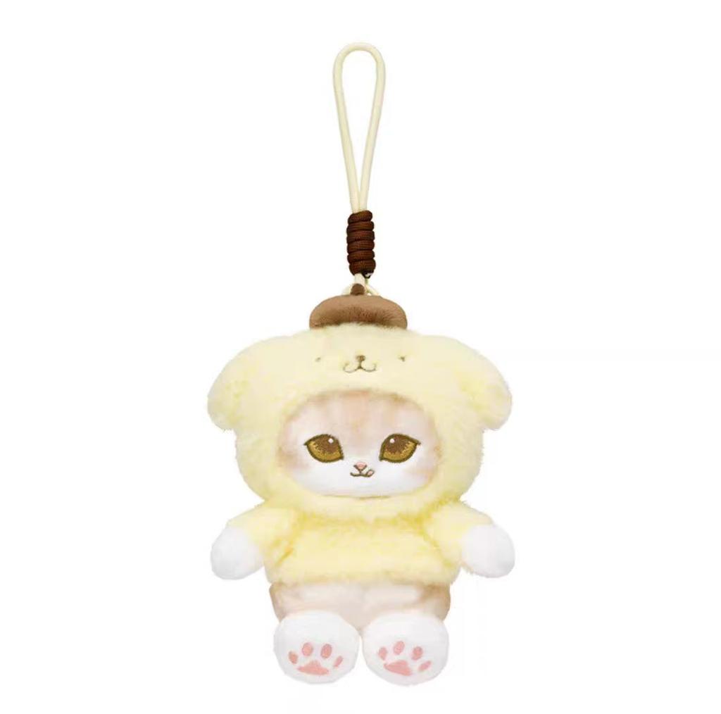 Mofusand Cos Series Plush Keychain Cute Cat Plushie Bag Pendant Soft Stuff Accessories For Birthday Gift