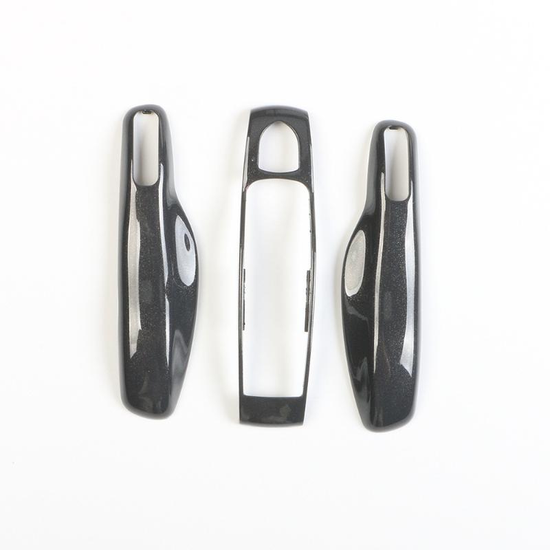 Agate Grey for Porsche Panamera Spyder Carrera Macan Boxster Cayman Cayenne 911 970 981 991 Key Case Cover Keychain Accessories