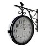 Wall 31cm Stylish Wall Nordic Interior Decor Manbo-ana Double-Sided Radio-Controlled Clock, Diameter, Silent, Gift, Clock, Style,