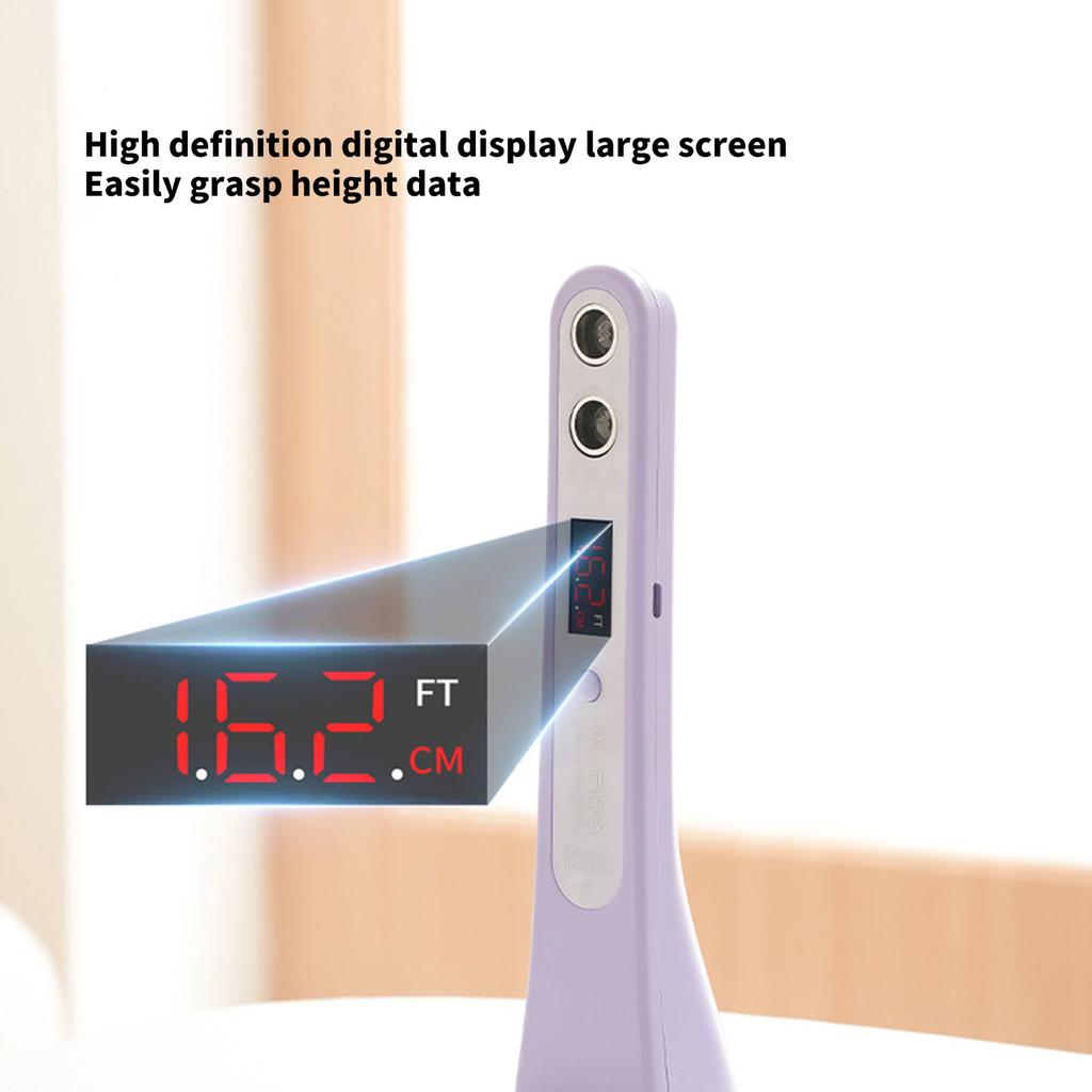 Portable Ultrasonic Height Measuring Device with Rechargeable Battery High Precision Height Measure for Home & Gym Use