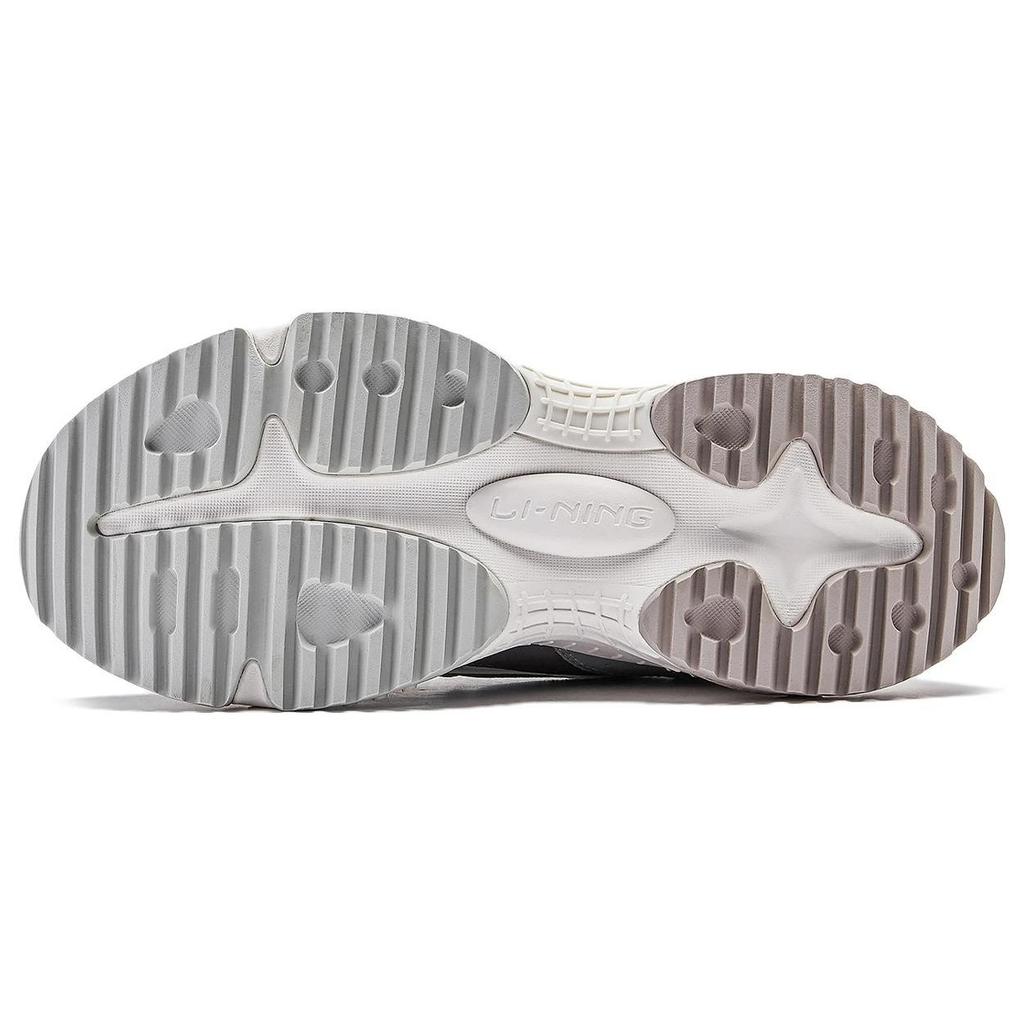 Li Ning QIXING 2.0 Slip Resistant Abrasion Resistant Low Top Casual Shoes Women's Gray AGCT312-3