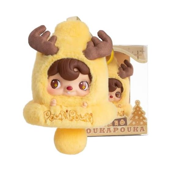 52TOYS POUKAPOUKA Зимний Вальс Теплый Зимний Вальс Виниловая Мордочка Плюшевая Игрушка Рождественский Новогодний Подарок Милый Успокаивающий Мягкий