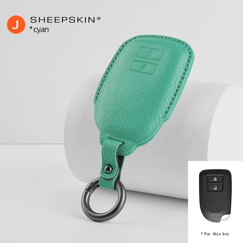 

Interior Mouldings Sheepskin For Toyota Yaris Yarisl Verso Vios Car Remote Key Case Cover Keychain 2 Buttons Auto Accessories