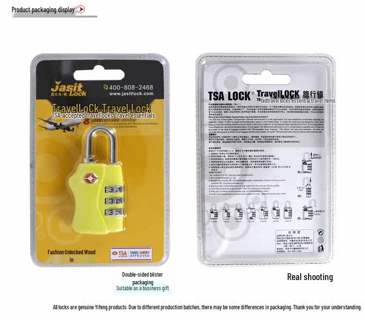 TSA338 Password Lock for Suitcases, Zippers, Gym Lockers & Luggage