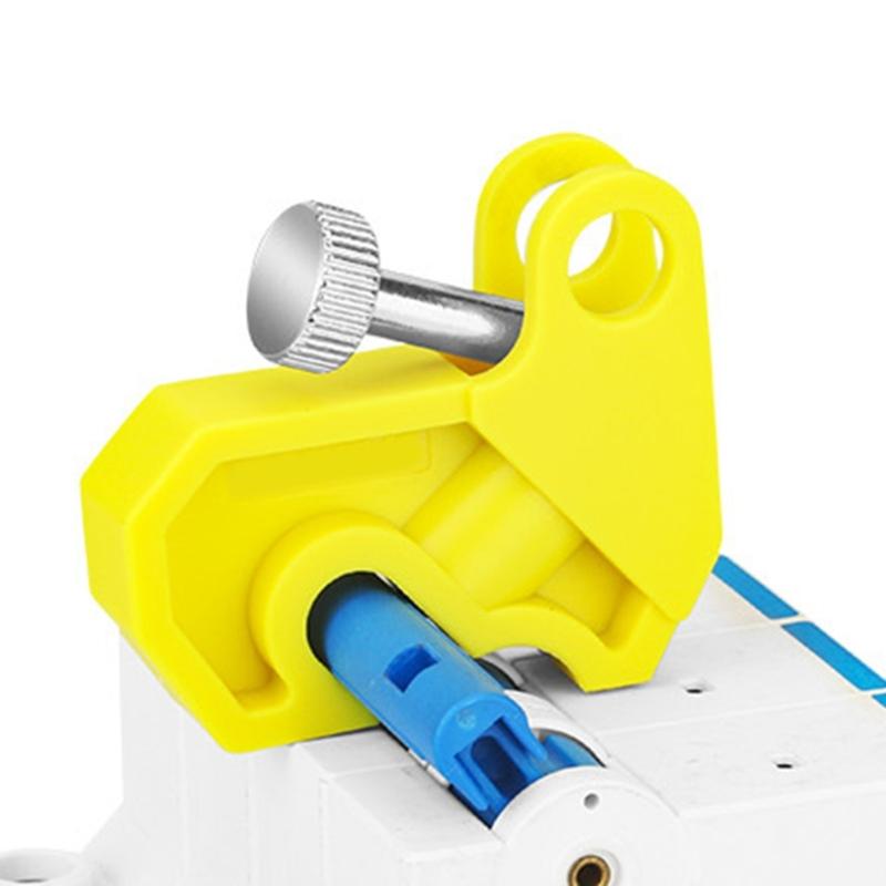 Manual Install Circuit Breaker Lock High Strength Circuit Breaker Lockout For Industrial Energy Isolation Safety