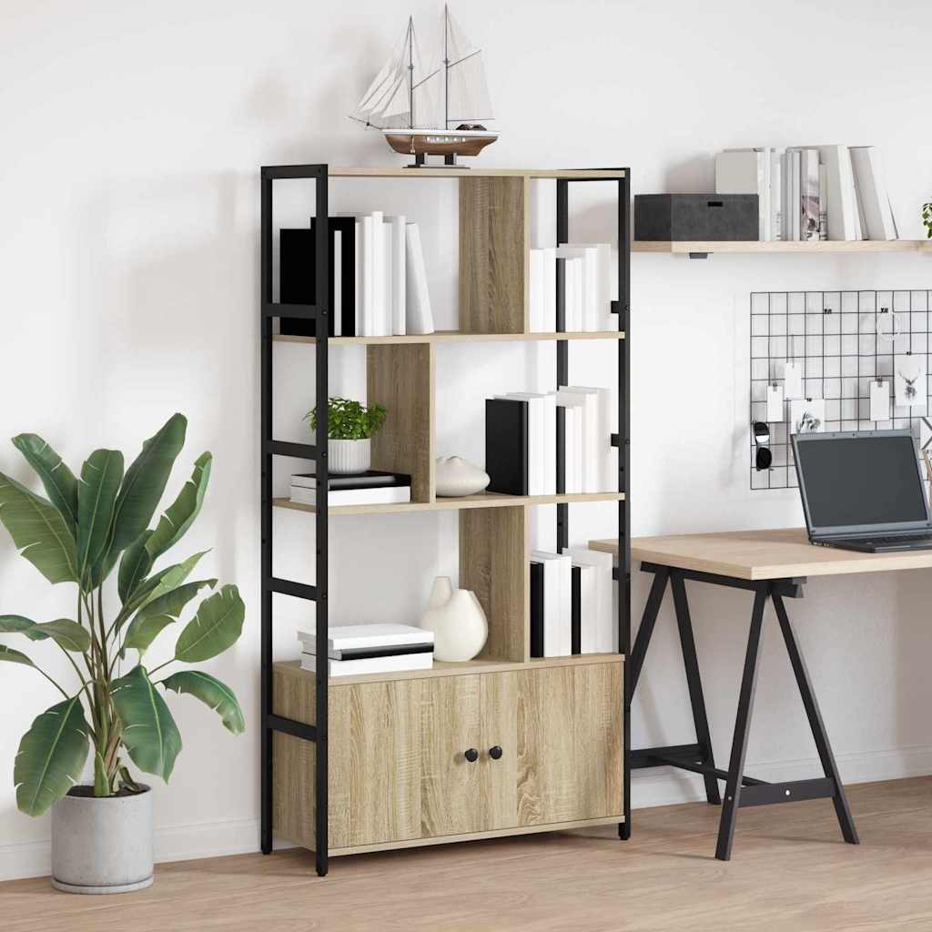 Bookshelf Sonoma Oak 80 x 30 x 155.5 cm Particleboard